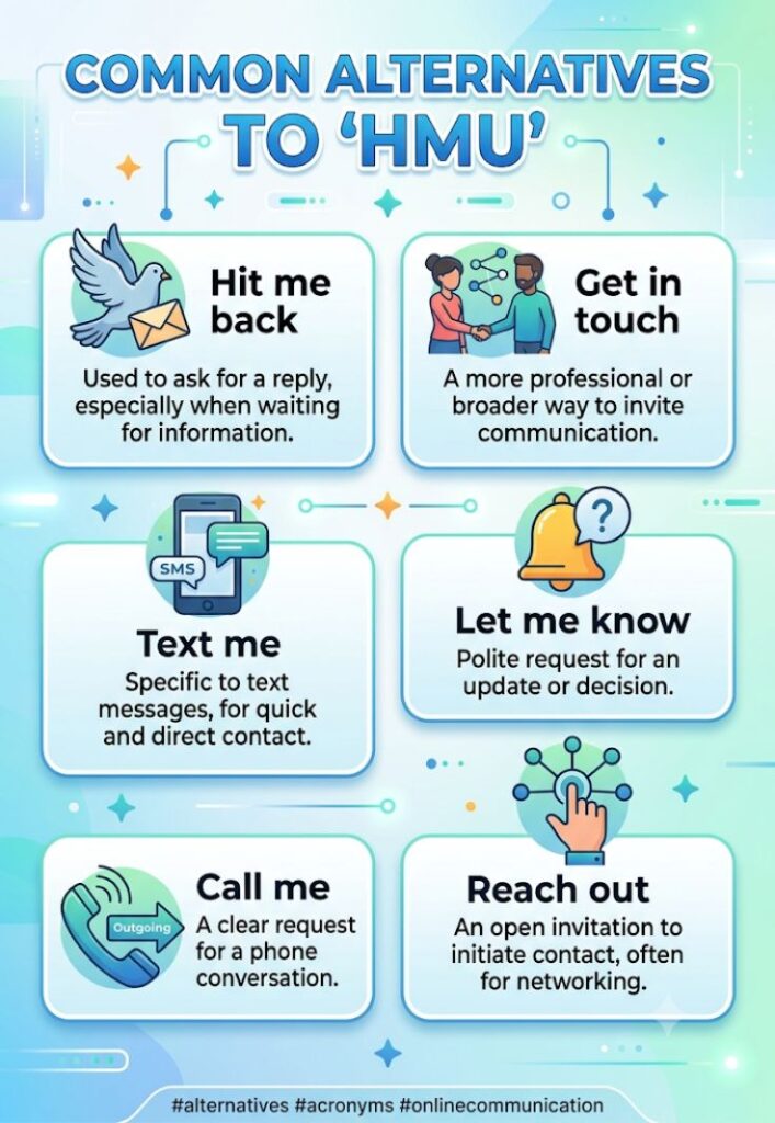 Common Alternatives to HMU