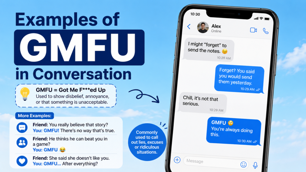 Examples of GMFU in Conversation
