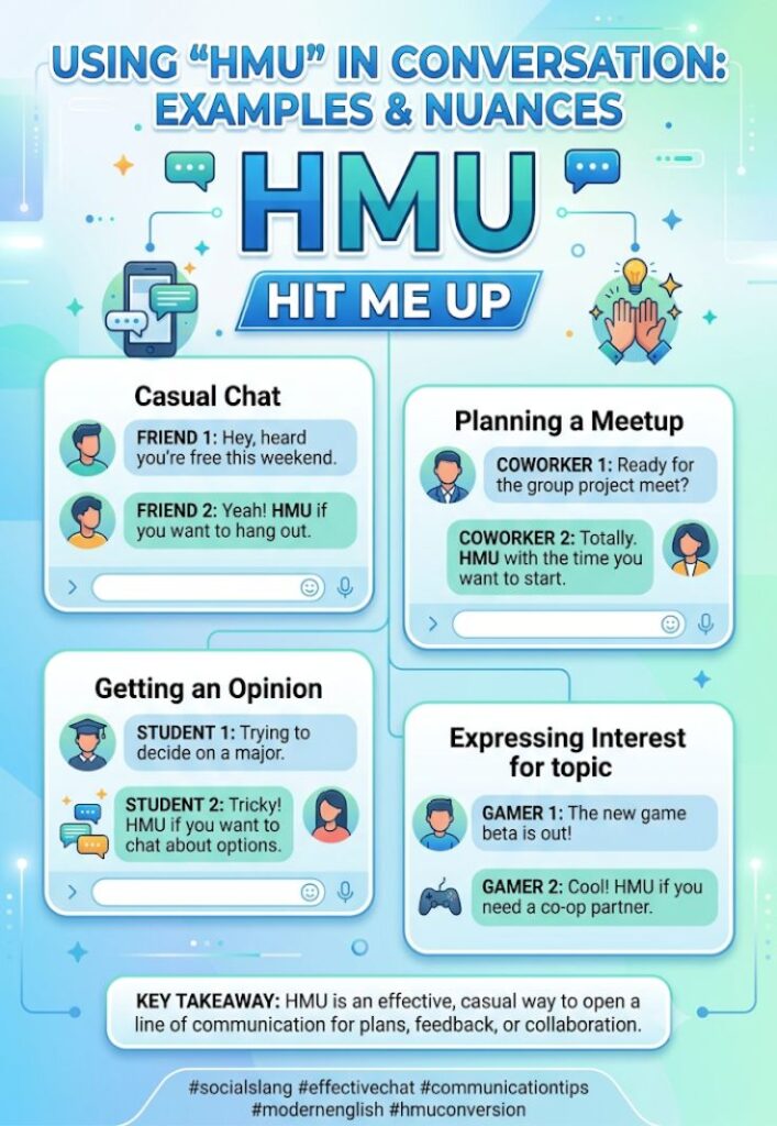 Examples of HMU in Conversation
