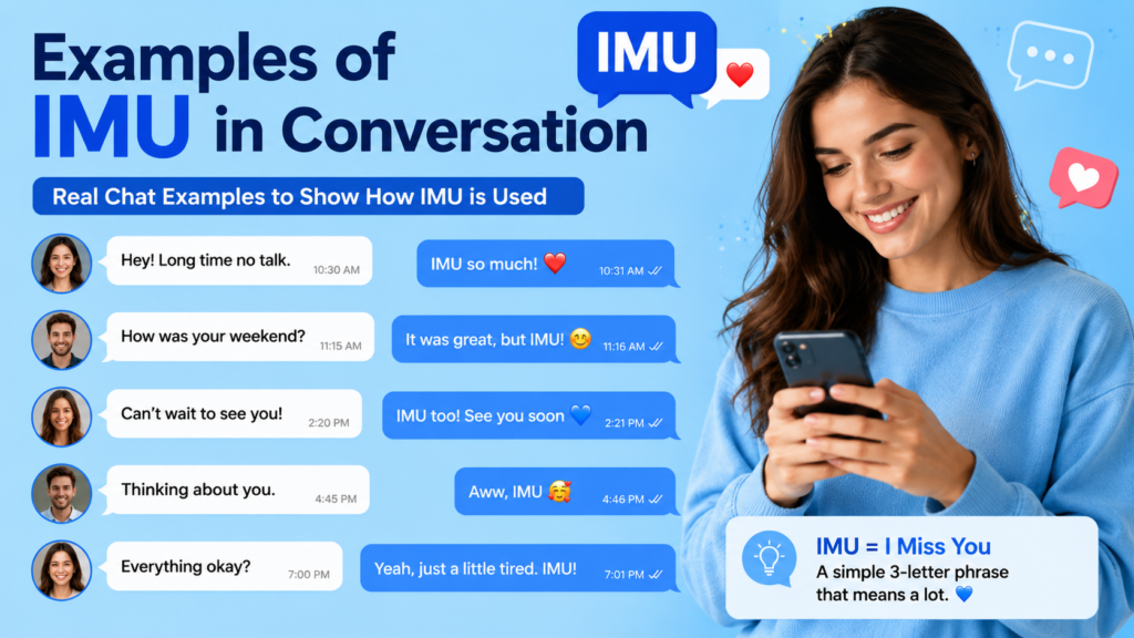 Examples of IMU in Conversation