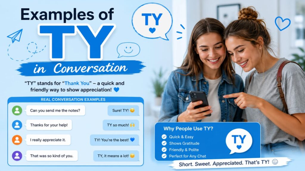 Examples of TY in Conversation