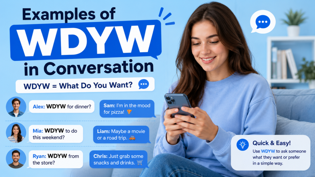 Examples of WDYW in Conversation
