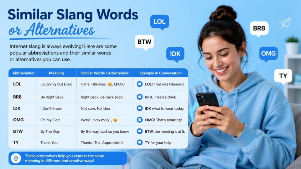 Similar Slang Words or Alternatives