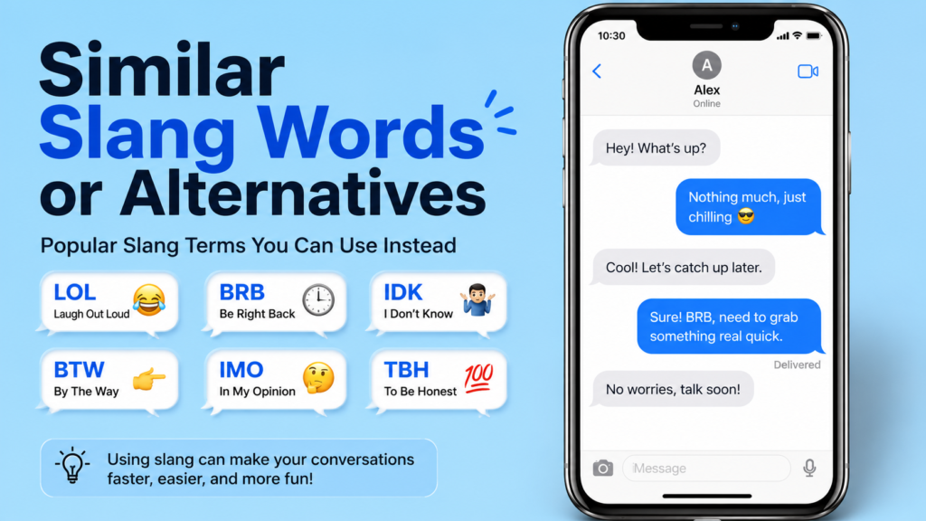 Similar Slang Words or Alternatives 