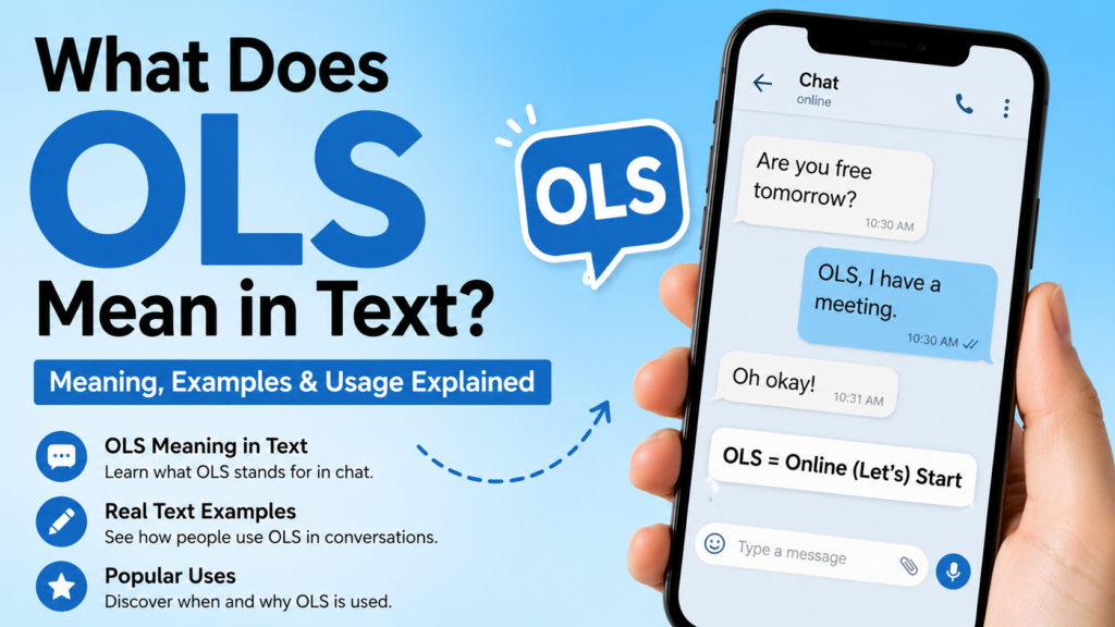 What Does OLS Mean in Text