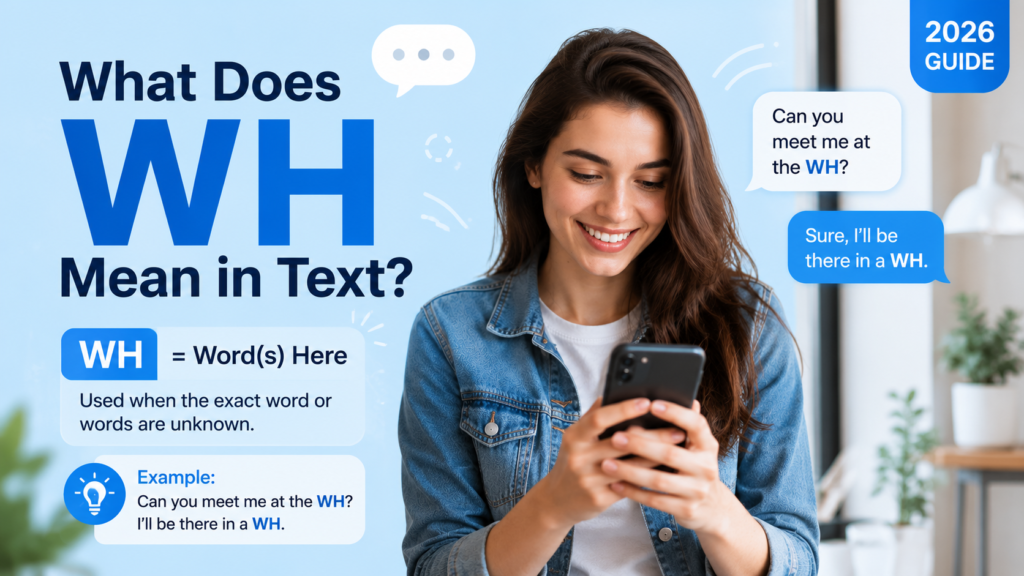 What Does WH Mean in Text
