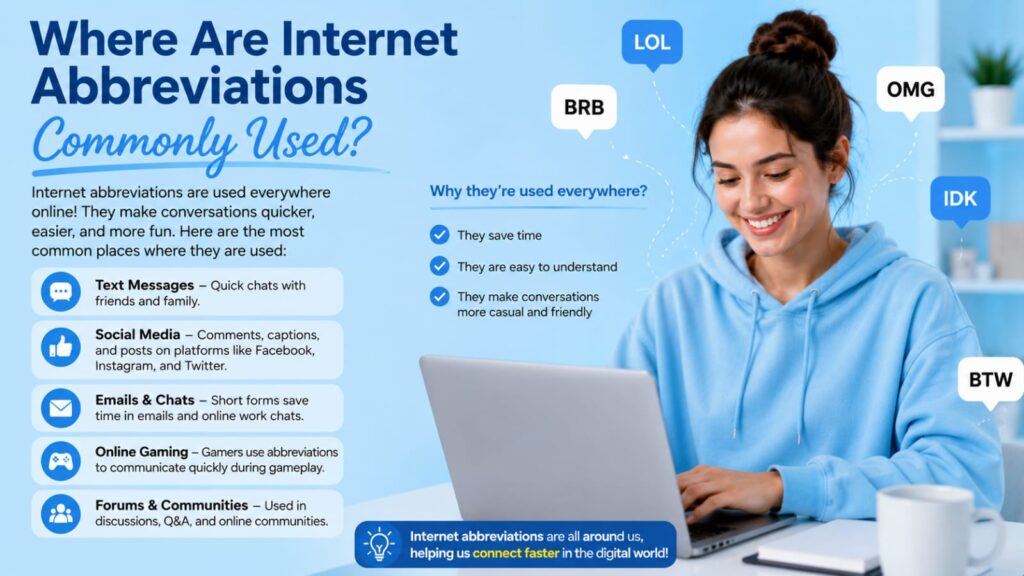 Where Are Internet Abbreviations Commonly Used
