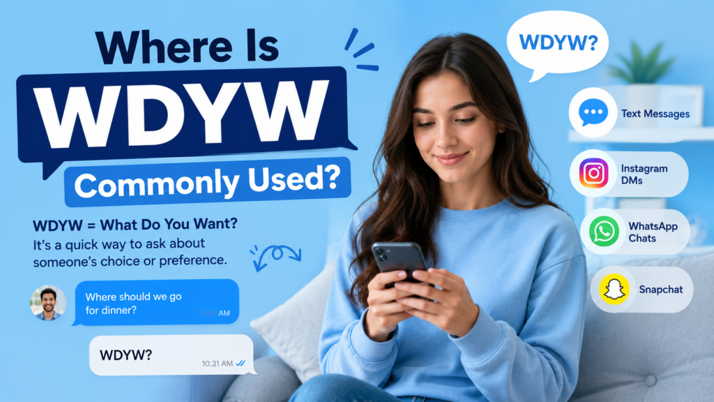 Where Is WDYW Commonly Used