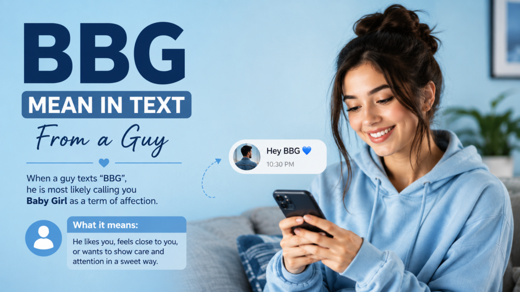 Bbg Mean in Text From a Guy