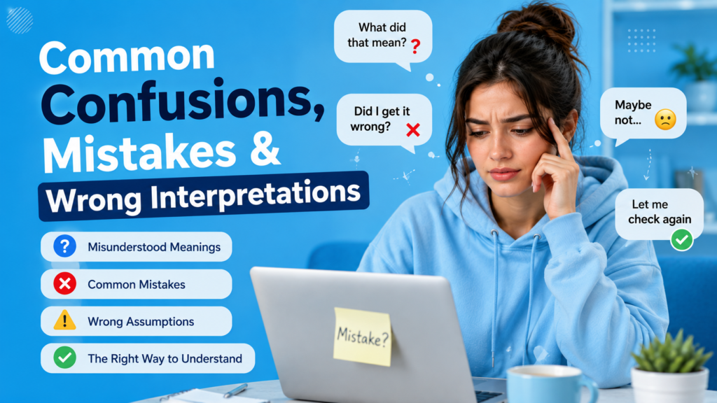 Common Confusions, Mistakes & Wrong Interpretations