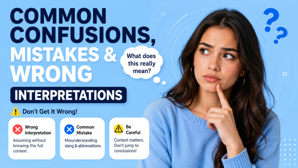 Common Confusions, Mistakes & Wrong Interpretations