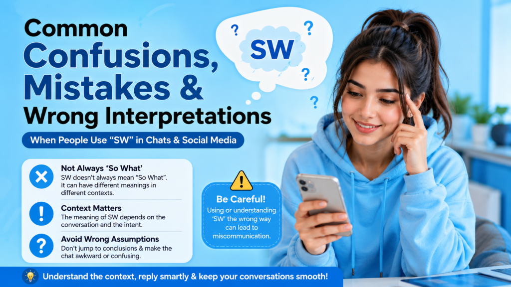 Common Confusions, Mistakes & Wrong Interpretations 