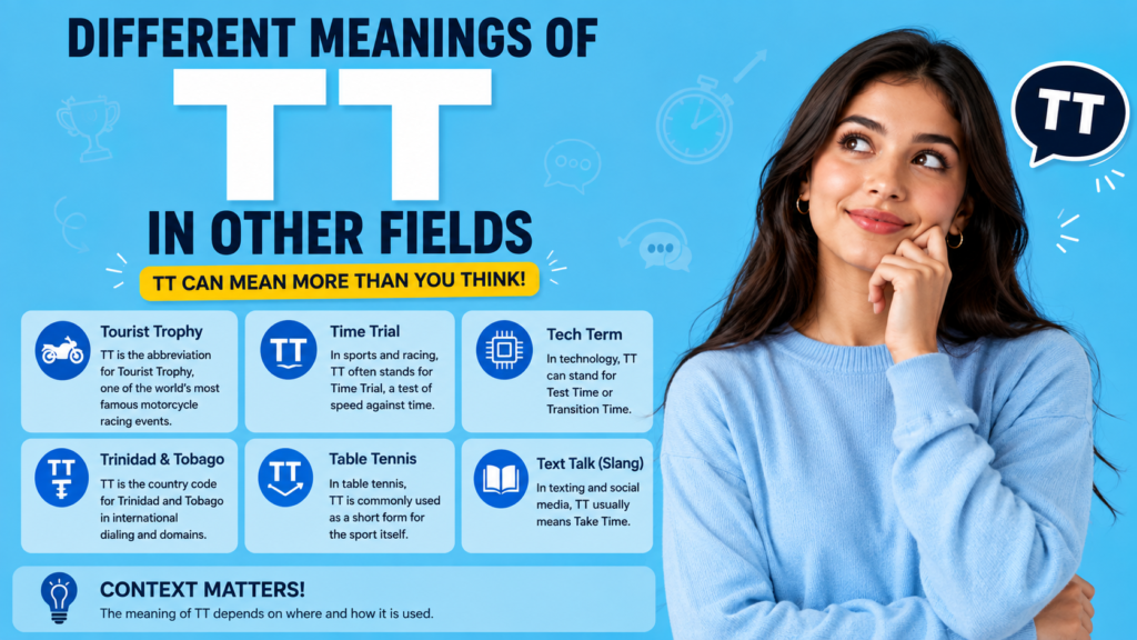 Different Meanings of TT in Other Fields