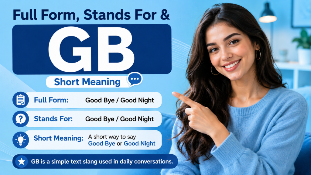 Full Form, Stands For & Short Meaning of GB