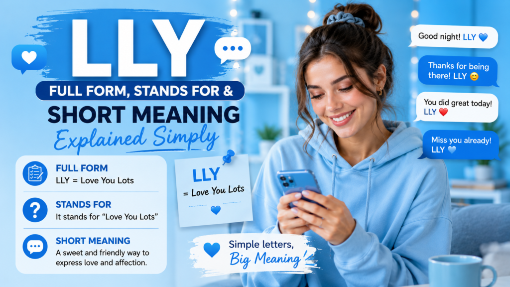 Full Form, Stands For & Short Meaning of LLY