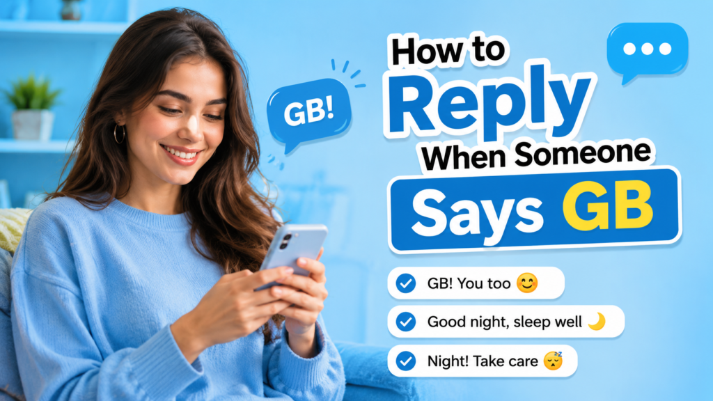 How to Reply When Someone Says GB
