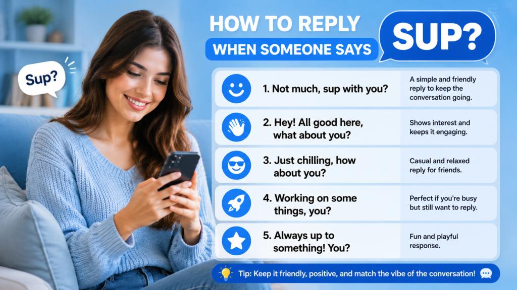 How to Reply When Someone Says Sup