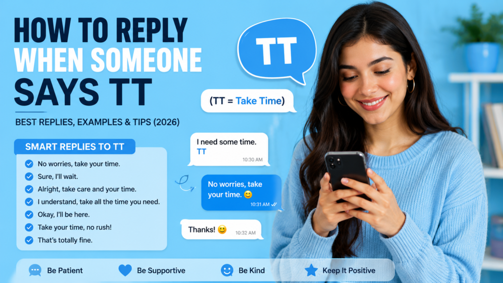 How to Reply When Someone Says TT