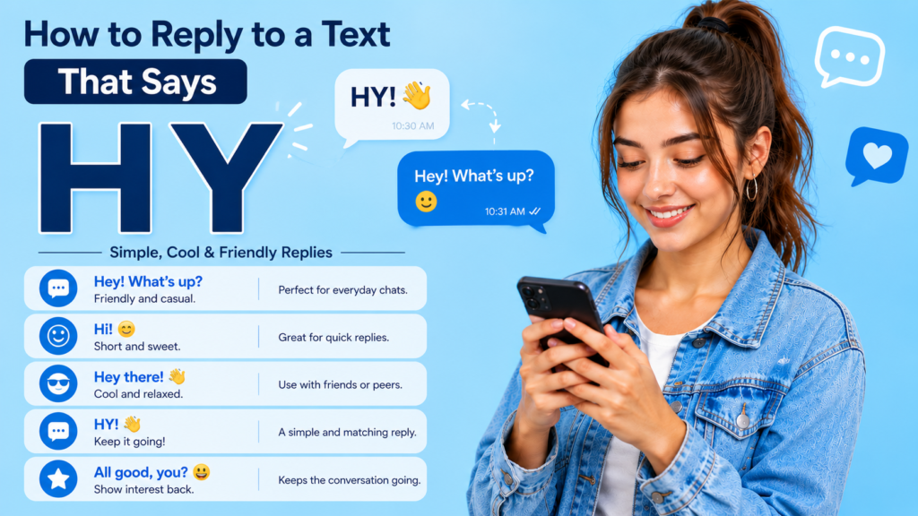 How to Reply to a Text That Says HY