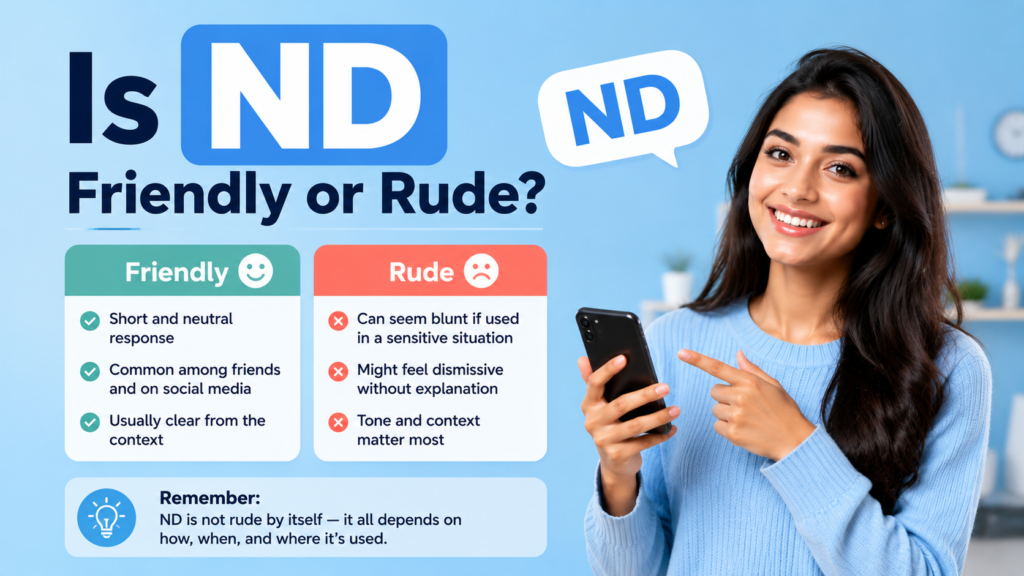 Is ND Friendly or Rude