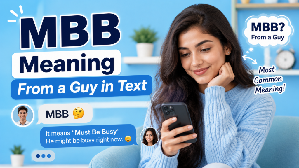 MBB Meaning From a Guy in Text