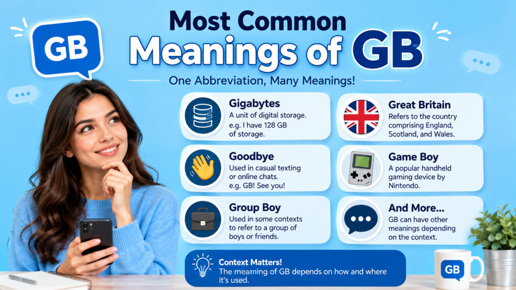 Most Common Meanings of GB