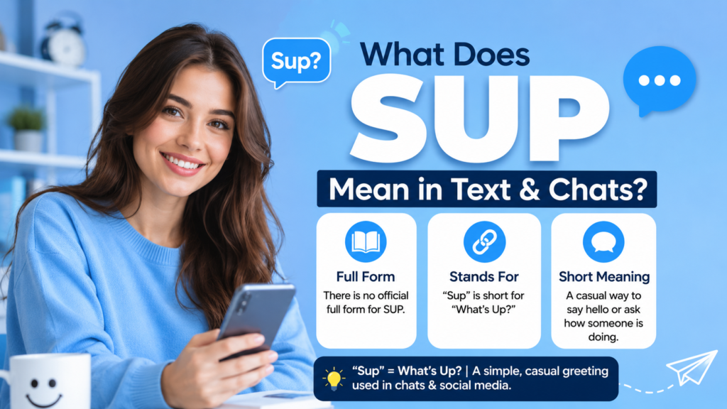 What Does Sup Mean in Text & Chat