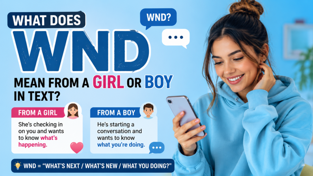 What Does WND Mean From a Girl or Boy in Text