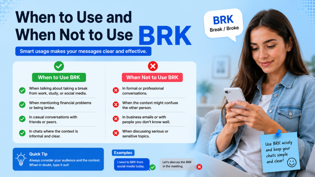 When to Use and When Not to Use BRK