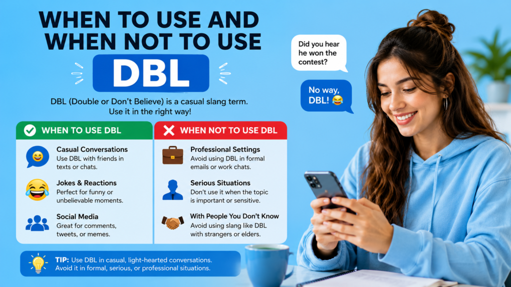 When to Use and When Not to Use DBL
