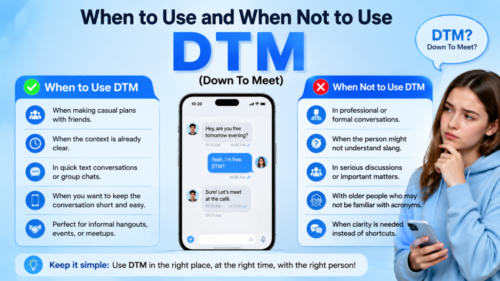 When to Use and When Not to Use DTM