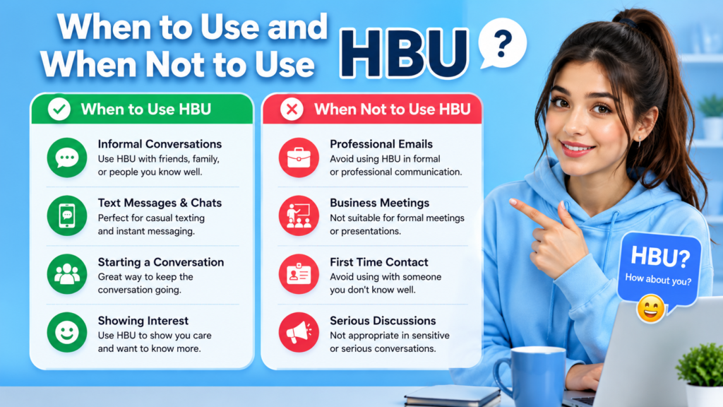 When to Use and When Not to Use HBU