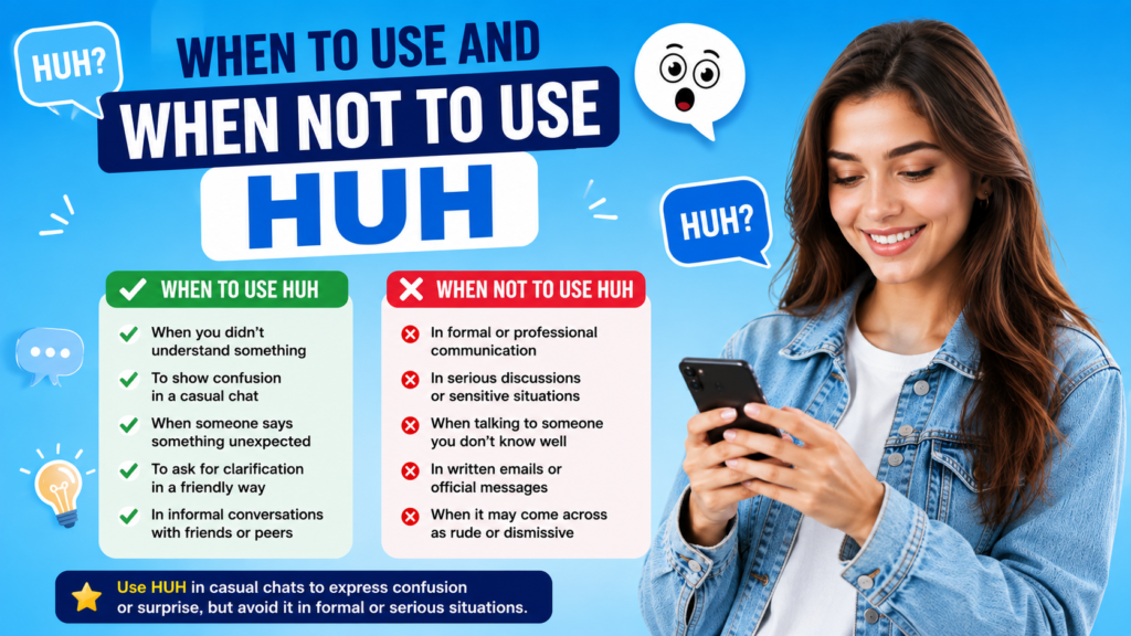 When to Use and When Not to Use HUH