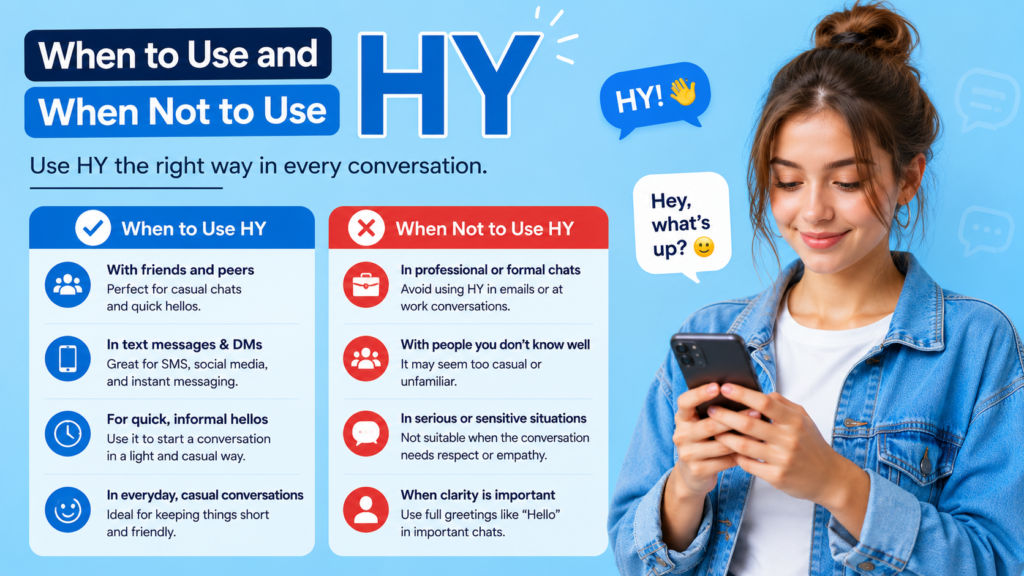 When to Use and When Not to Use HY