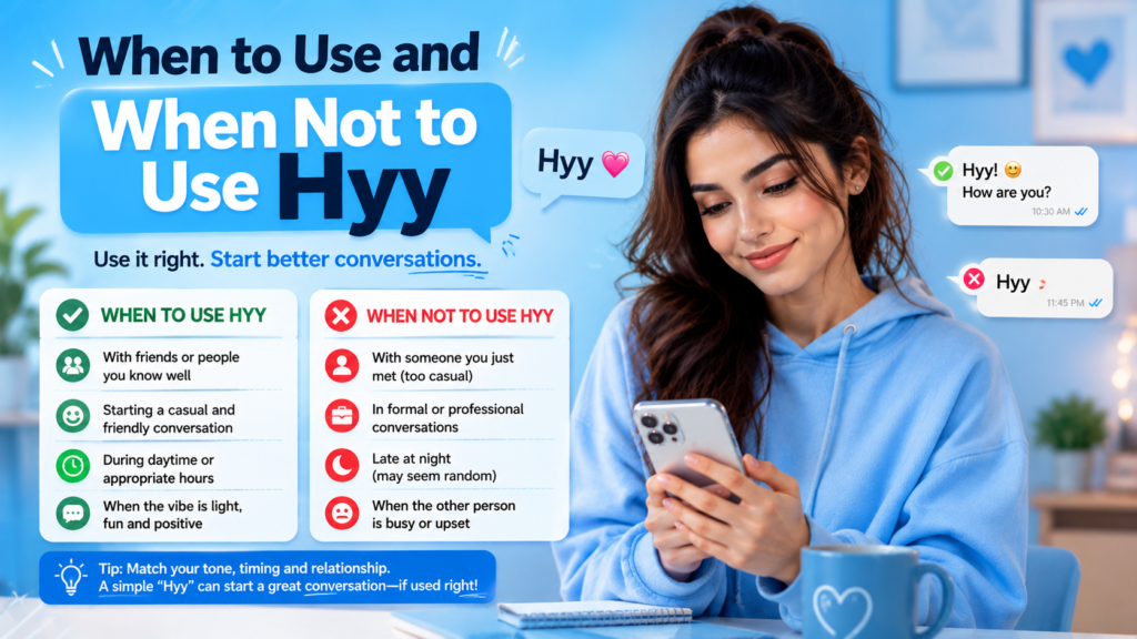 When to Use and When Not to Use Hyy