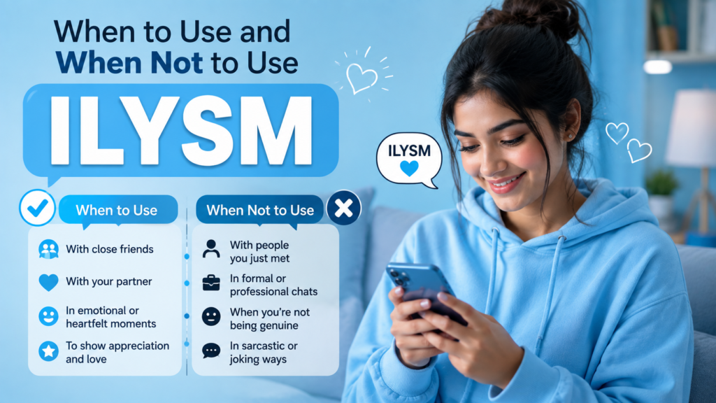When to Use and When Not to Use ILYSM