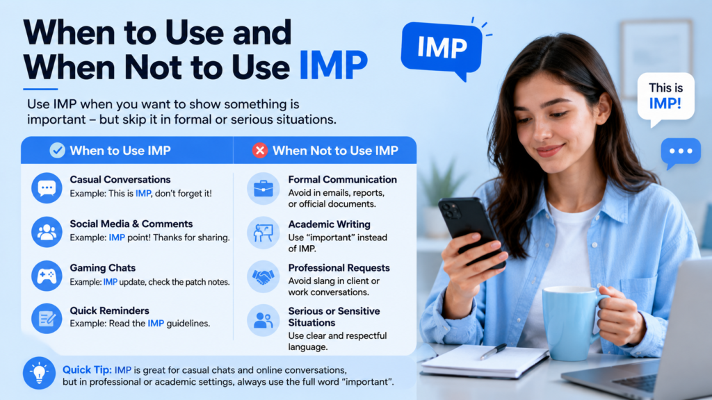 When to Use and When Not to Use IMP