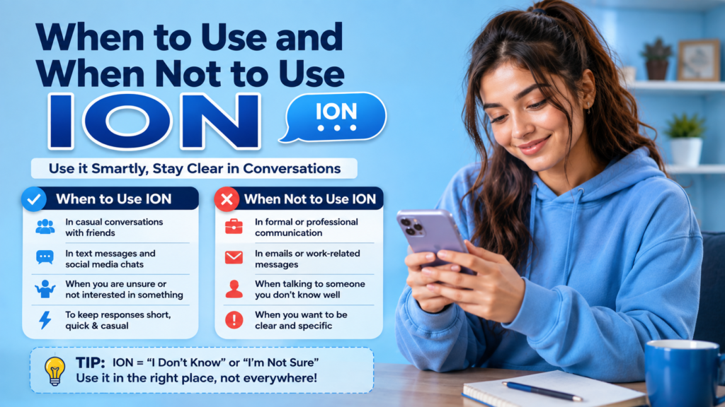 When to Use and When Not to Use ION