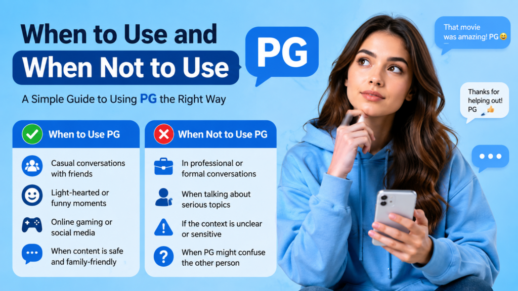 When to Use and When Not to Use PG