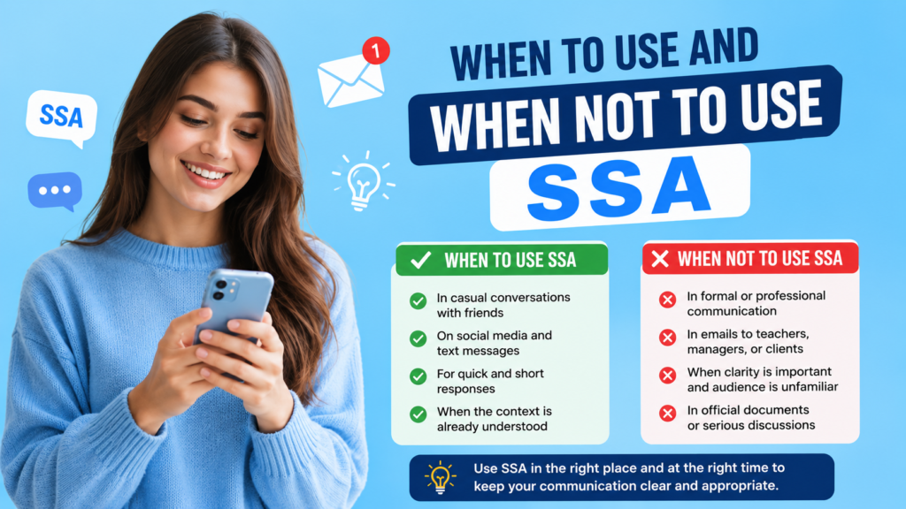 When to Use and When Not to Use SSA