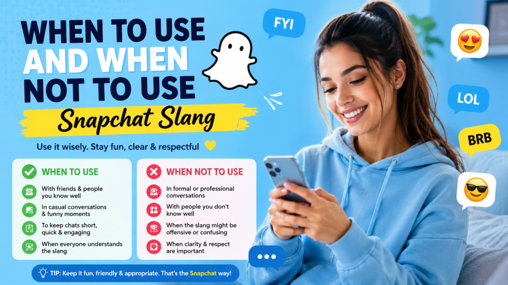 When to Use and When Not to Use Snapchat Slang
