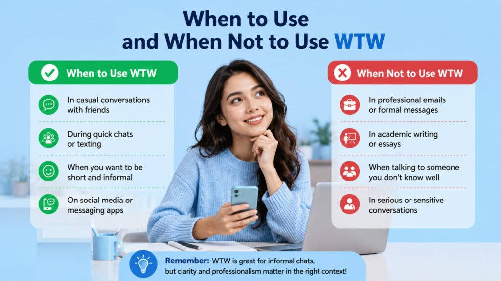 When to Use and When Not to Use WTW