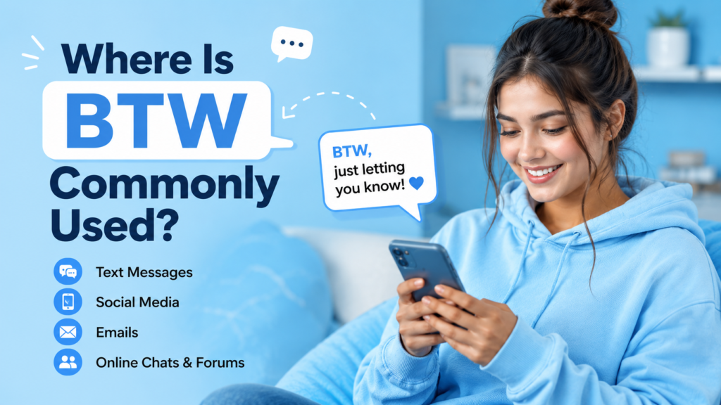 Where Is BTW Commonly Used