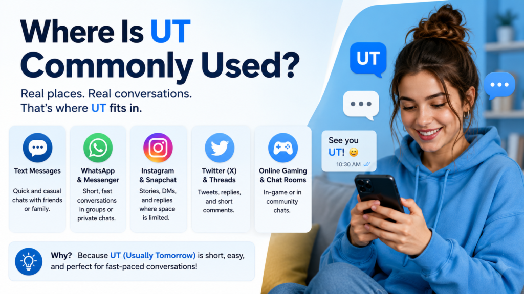 Where Is UT Commonly Used