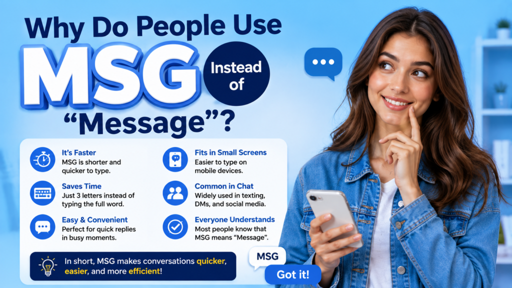Why Do People Use MSG Instead of Message