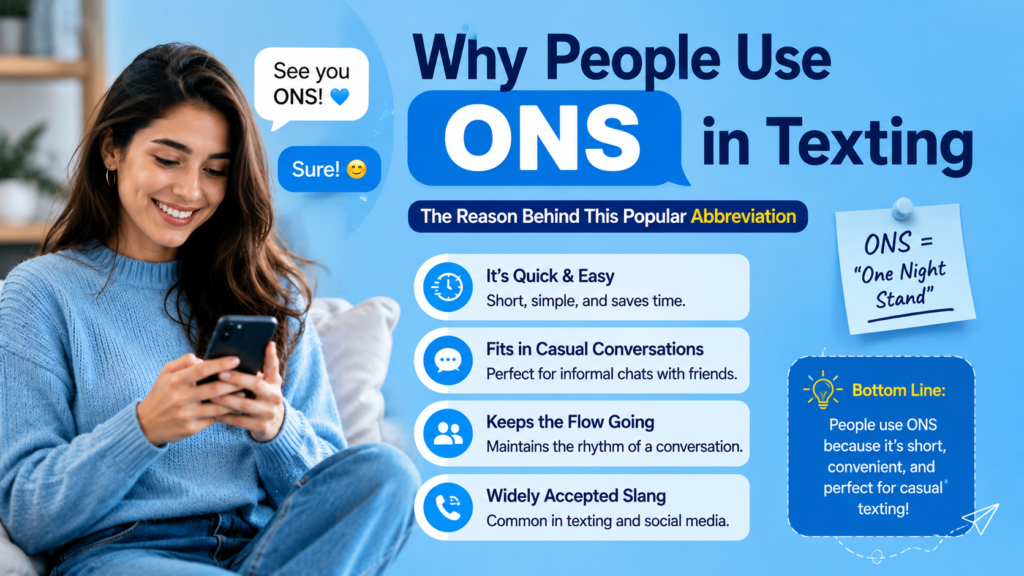 Why People Use ONS in Texting