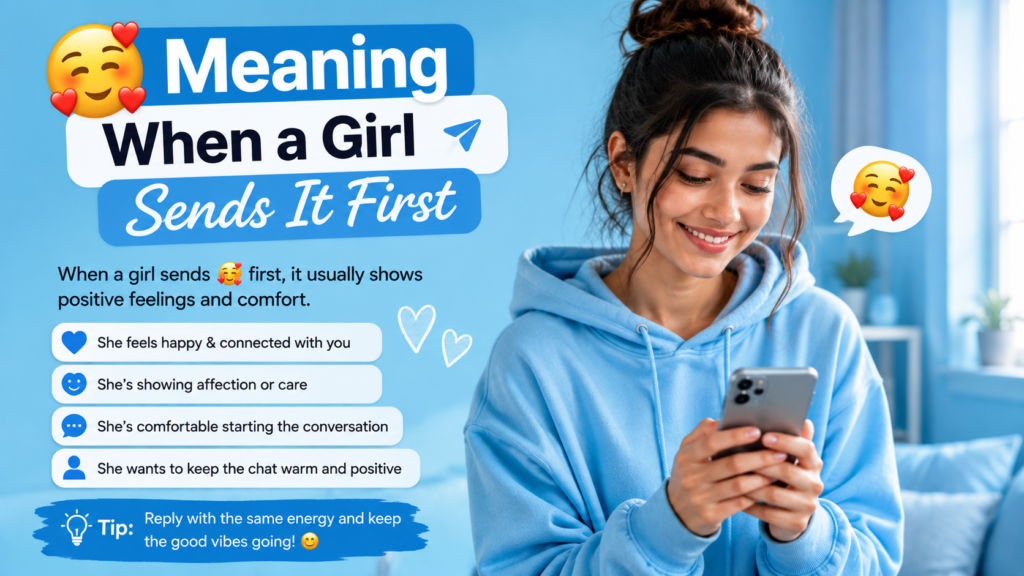 🥰 Meaning When a Girl Sends It First