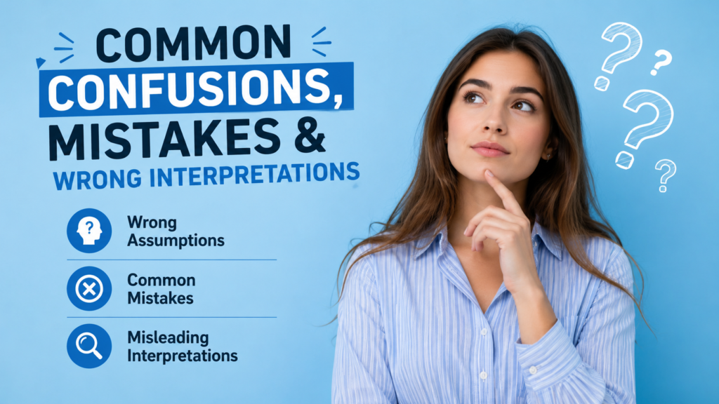 Common Confusions, Mistakes & Wrong Interpretations