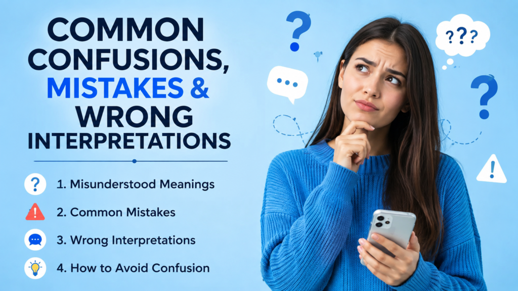 Common Confusions, Mistakes & Wrong Interpretations
