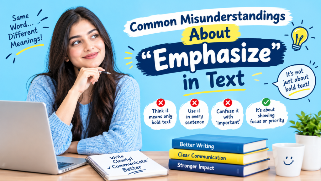 Common Misunderstandings About Emphasize in Text